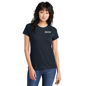 Women's Navy Tee with ES3 Logo
