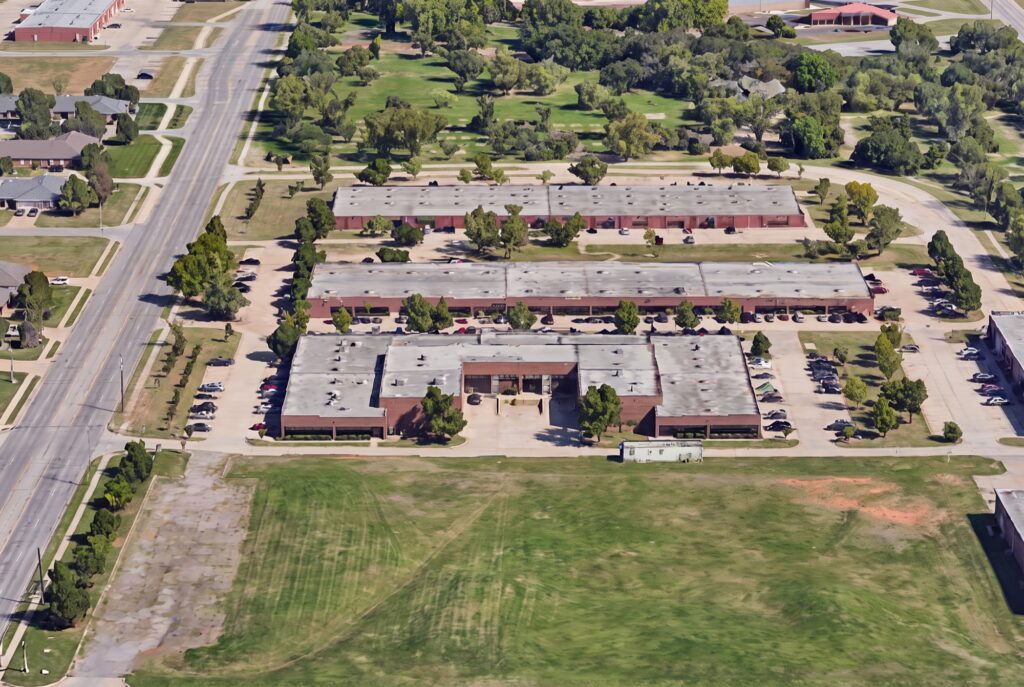 Aerial view of the ES3 Midwest City Office