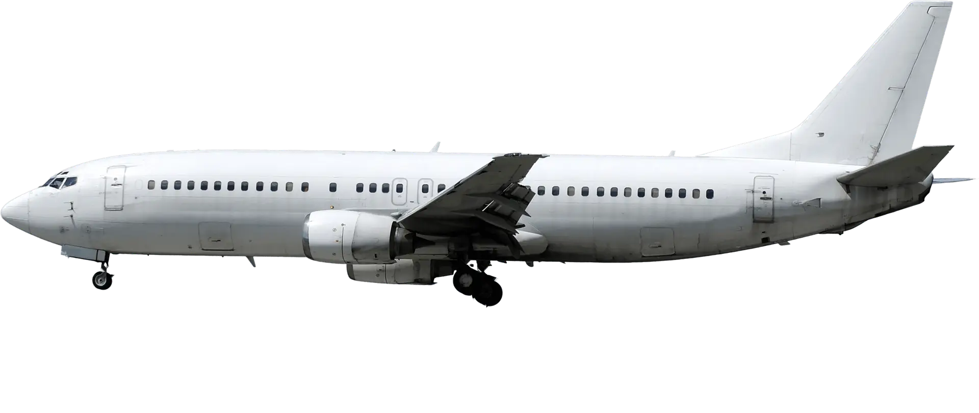 Airliner side view with the ES3 SHMS component locations